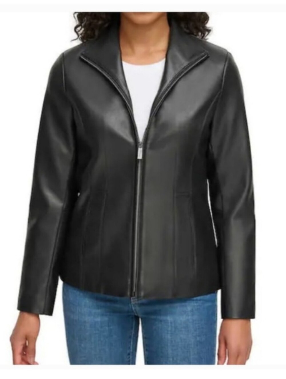 Kenneth Cole Womens' Faux Leather Jacket nwt